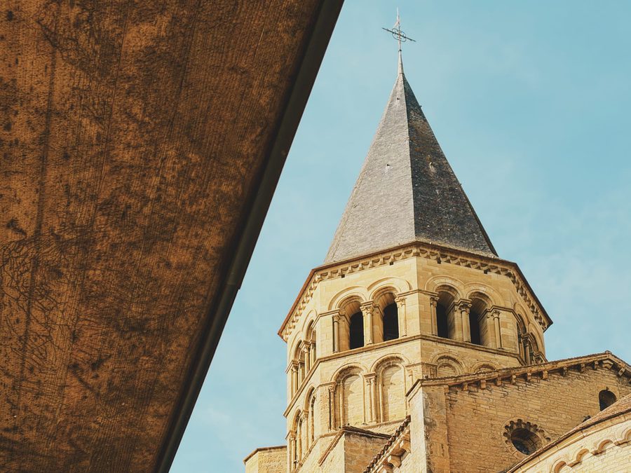 A view of the basilica of the Sacred Heart of Paray-le-Monial.