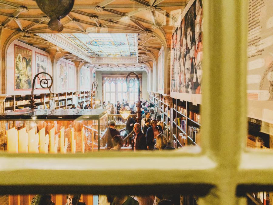 A view of the famous Livraria Lello in Porto.