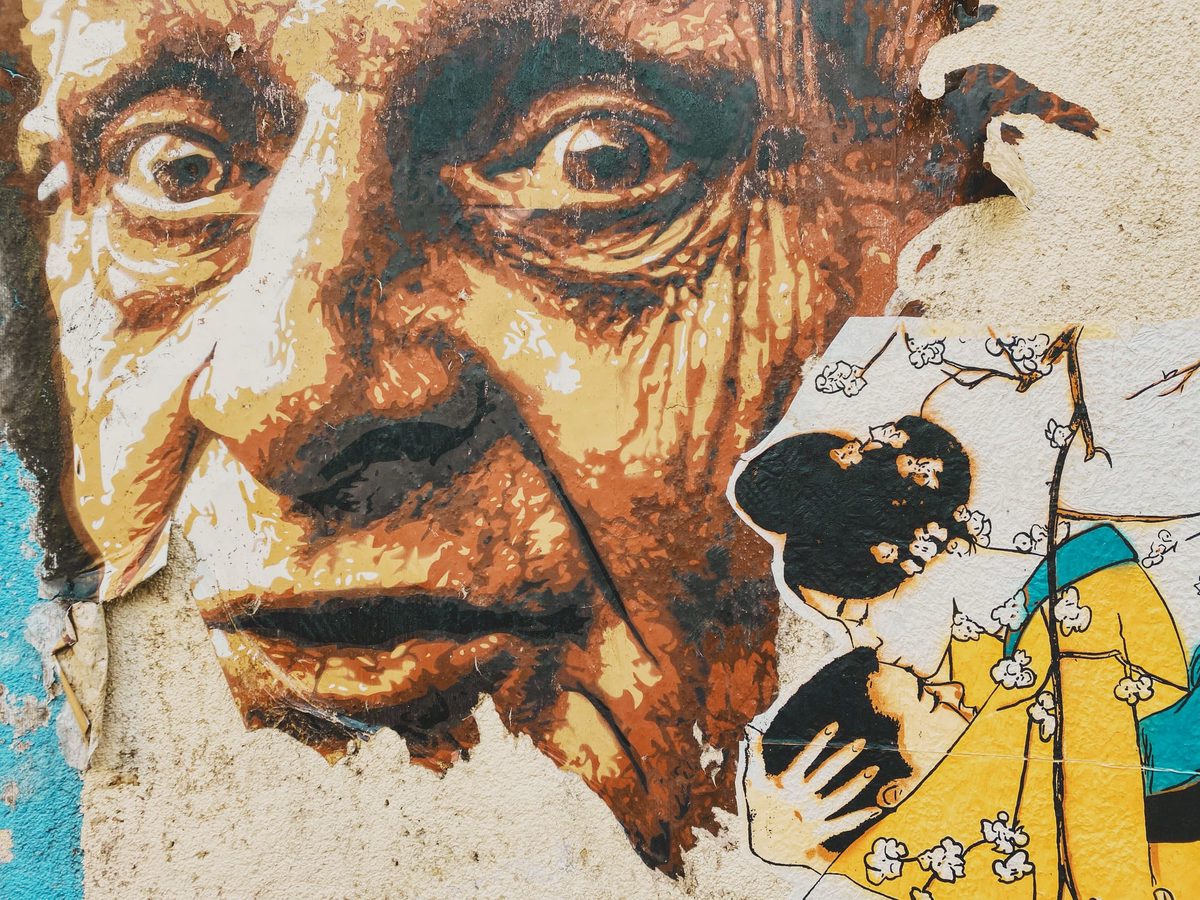 Various collages on a wall. Image Anthony Nelzin-Santos.